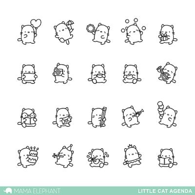 Mama Elephant Clear Stamps - Little Cat Agenda